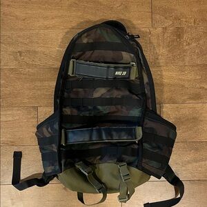 Nike SB Black and Green Camo Backpack